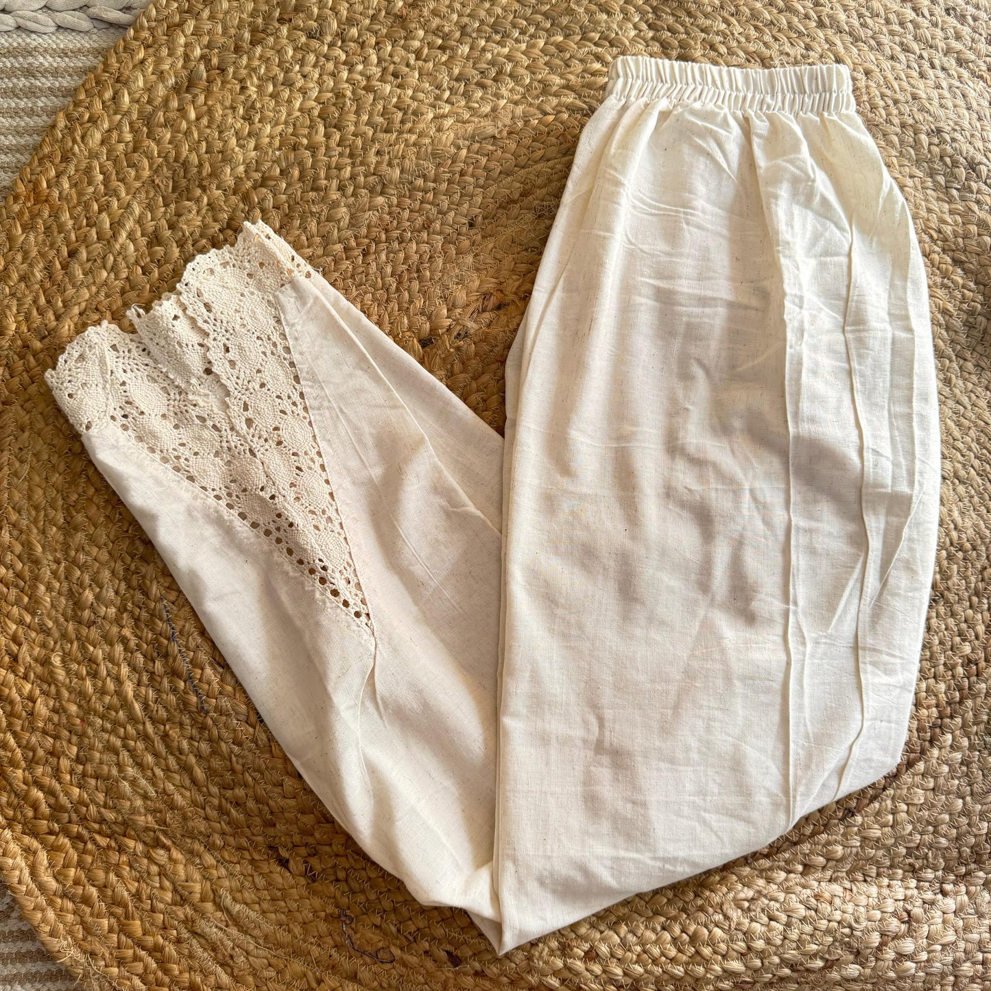 KHADI Cotton Lace Pants