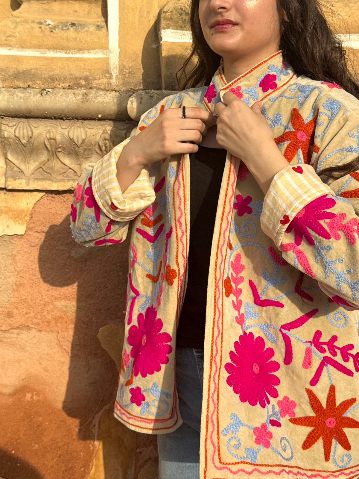 Luna Velvet Embroidered Jacket | Bestseller