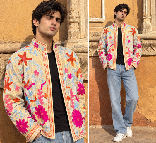 Luna Velvet Embroidered Jacket | Bestseller