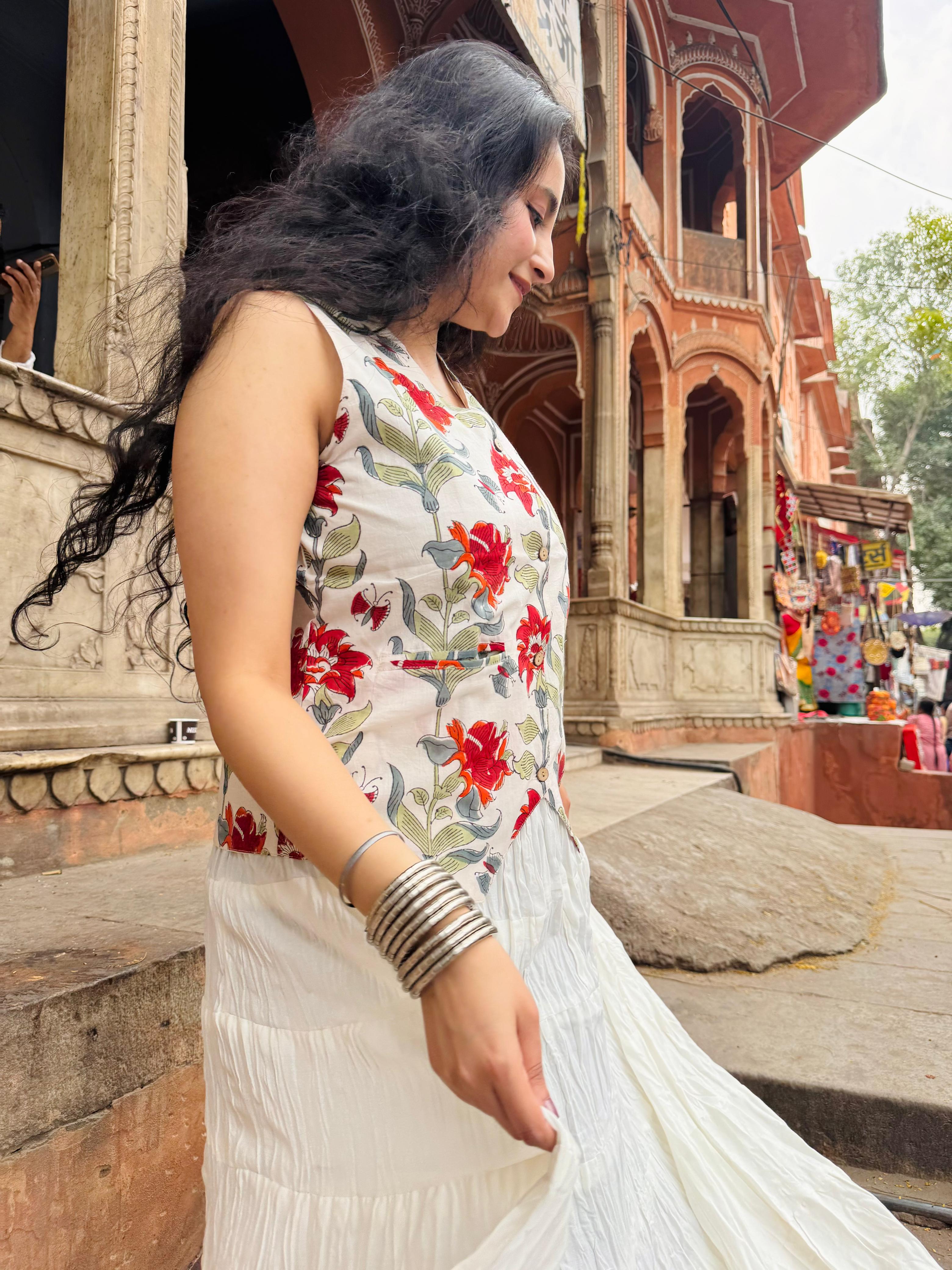 Vest Top by Vastravali Jaipur