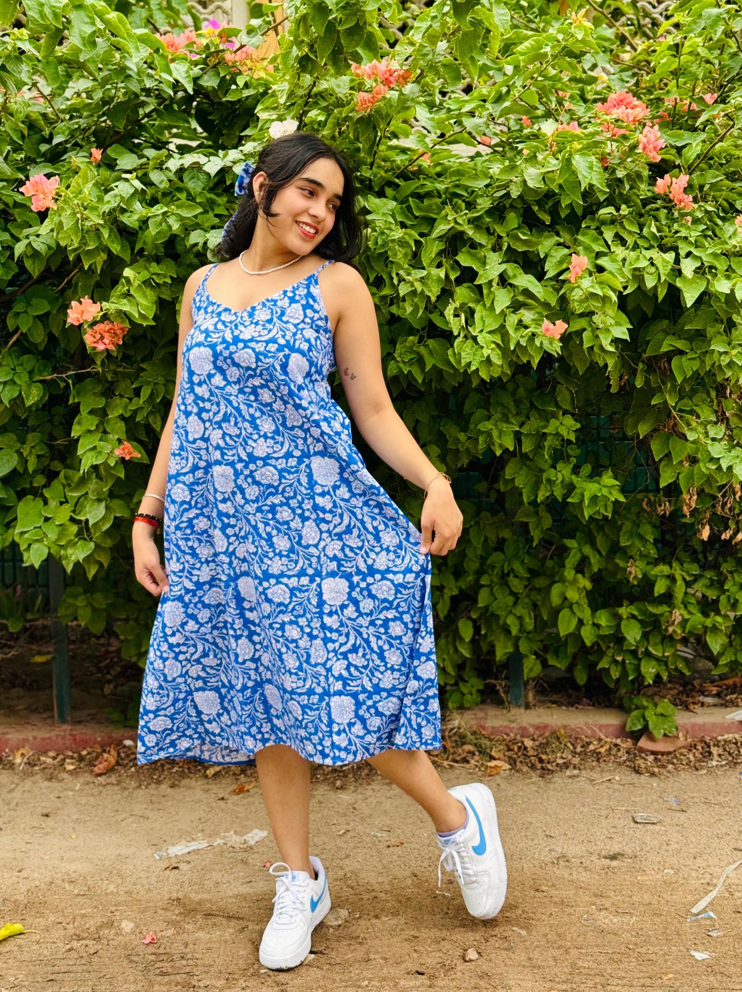 OC/33  DIVE IN BLUE Summer dress