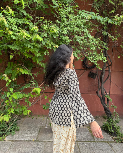 Sitara Short Kurti and Salwar set (Style it in 3 ways)