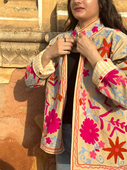 Luna Velvet Embroidered Jacket | Bestseller