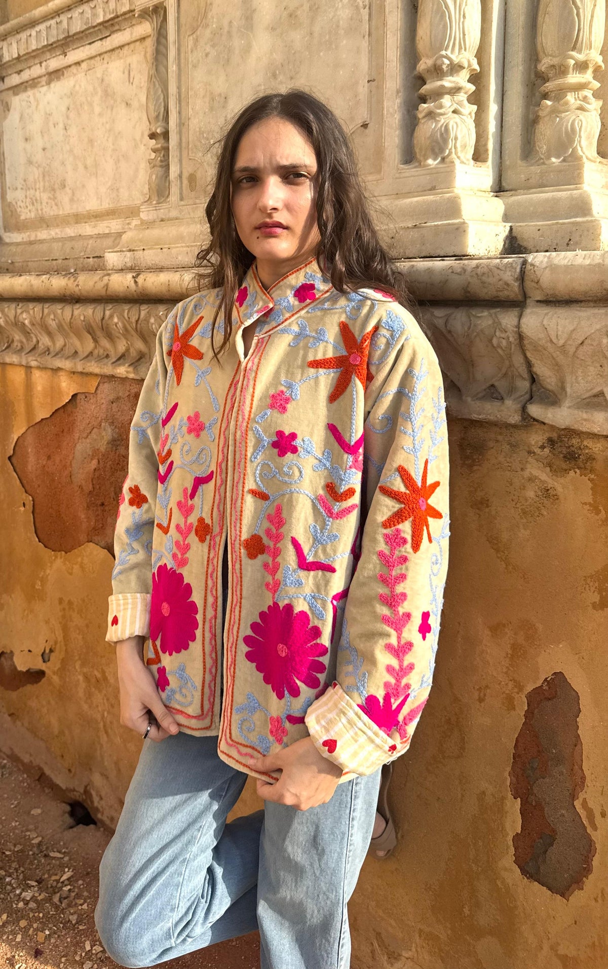 Luna Velvet Embroidered Jacket | Bestseller