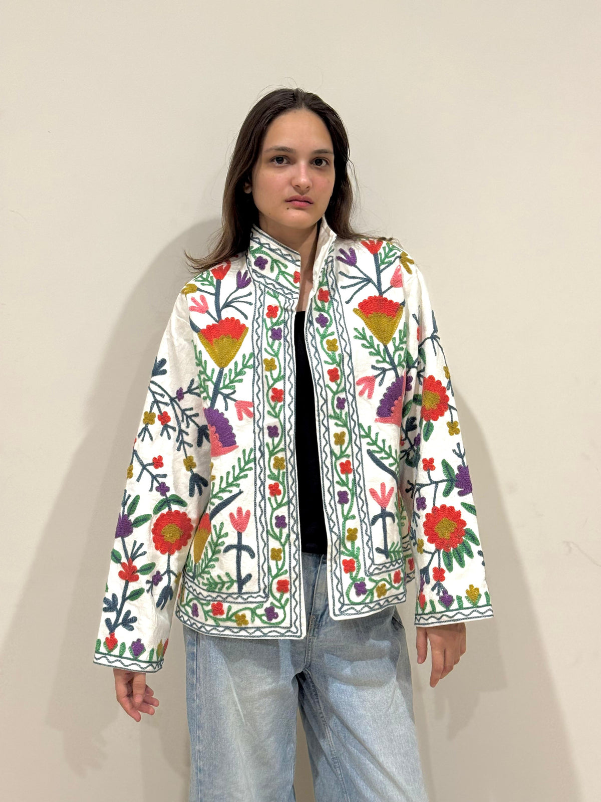 Jaz Cotton Embroidered Jacket