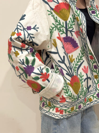 Jaz Cotton Embroidered Jacket