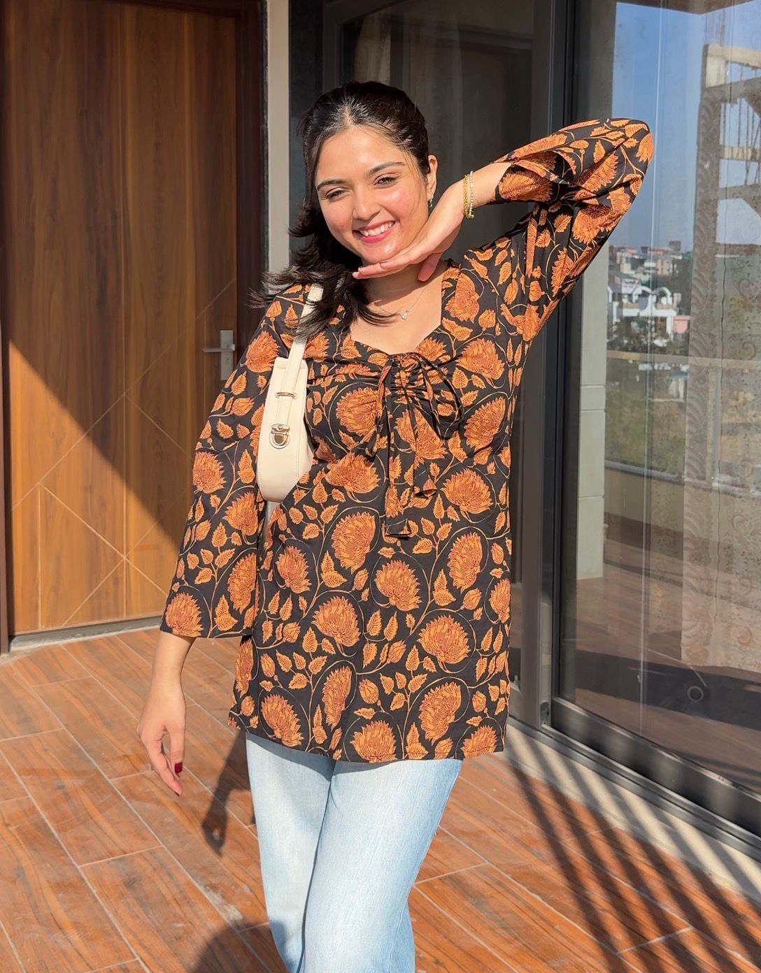 Juhi Sweetheart-neck kurti