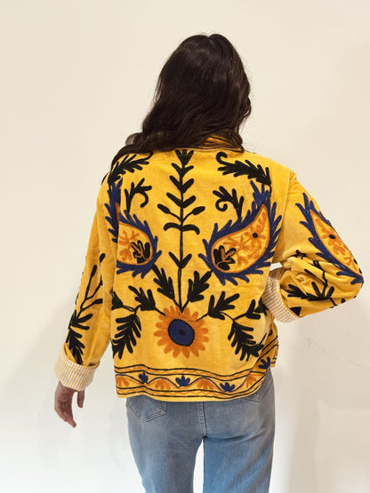 Phoebus Yellow Embroidered Jacket | Limited Edition